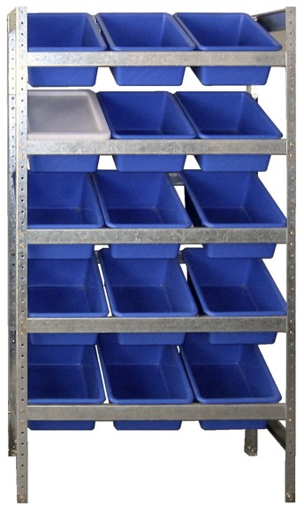 Mobile bin racks